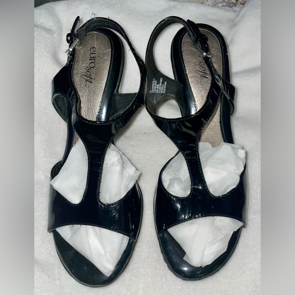 Women's Euro Soft Black Sandals